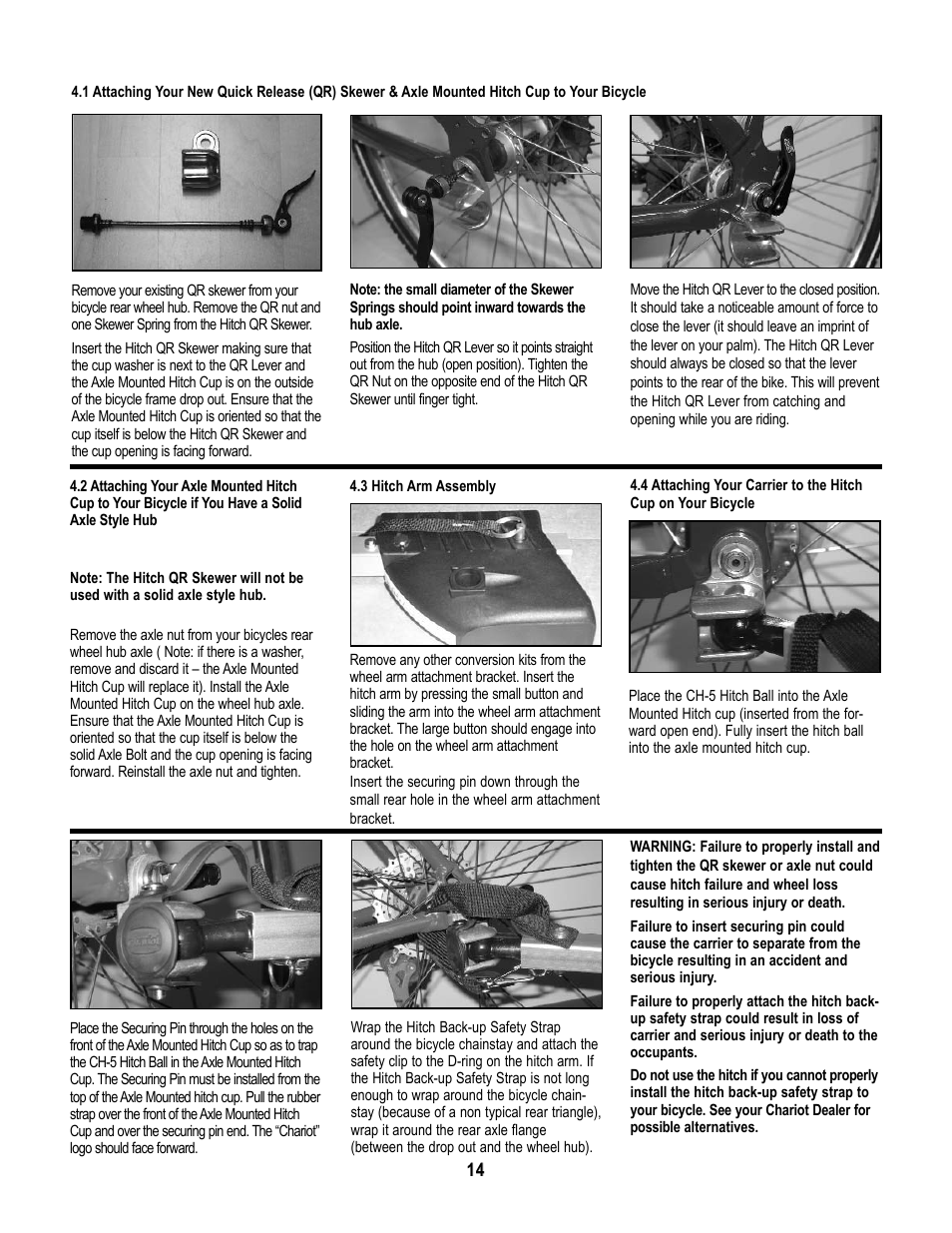 Chariot Carriers X-COUNTRY SERIES User Manual | Page 15 / 19