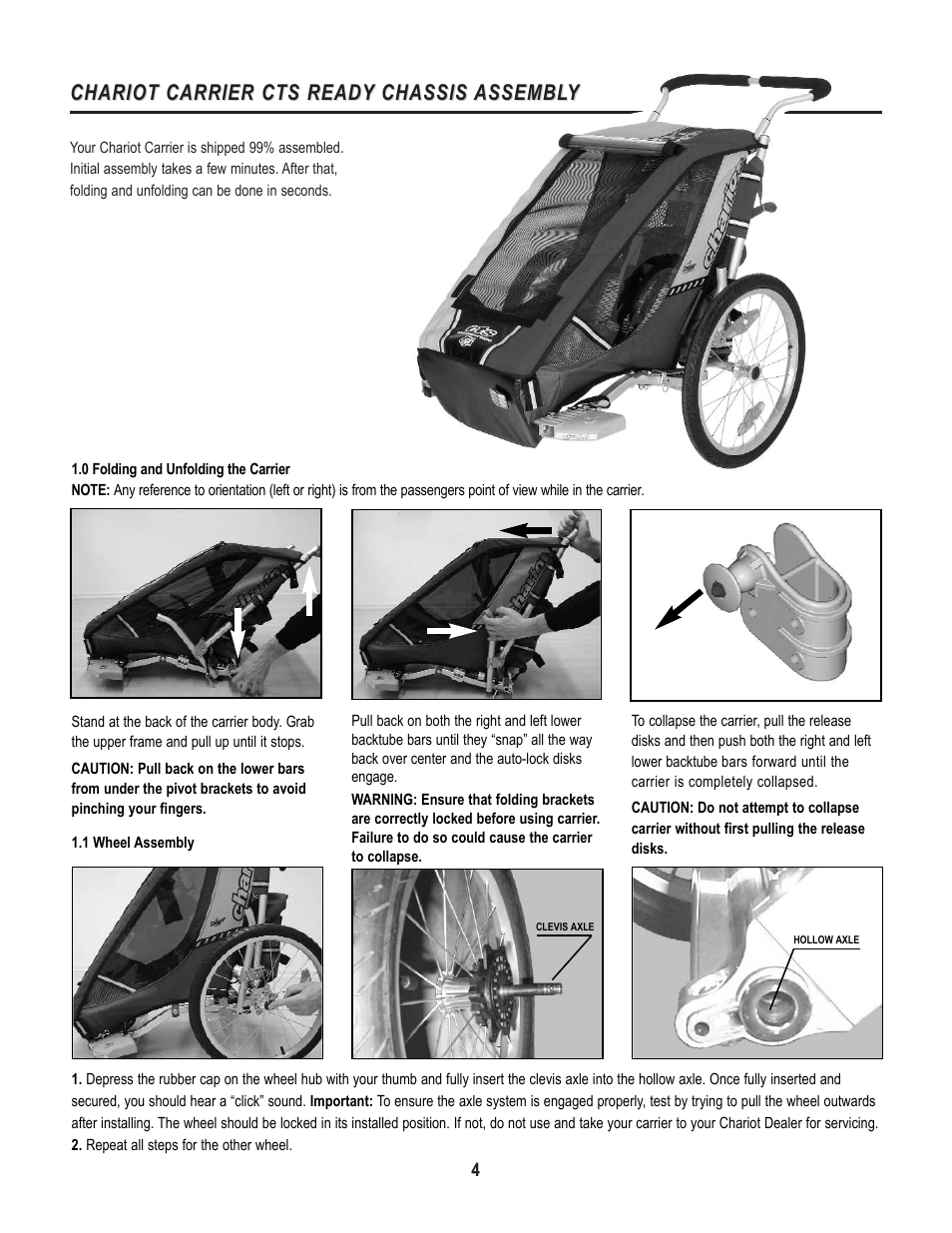 Chariot carrier cts ready | Chariot Carriers X-COUNTRY SERIES User Manual | Page 5 / 19