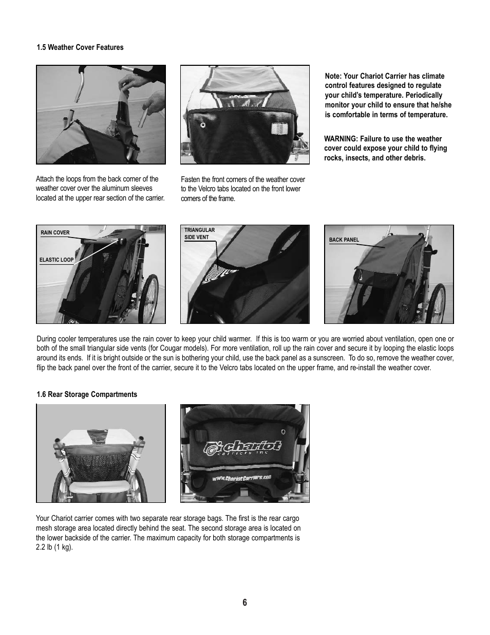 Chariot Carriers X-COUNTRY SERIES User Manual | Page 7 / 19
