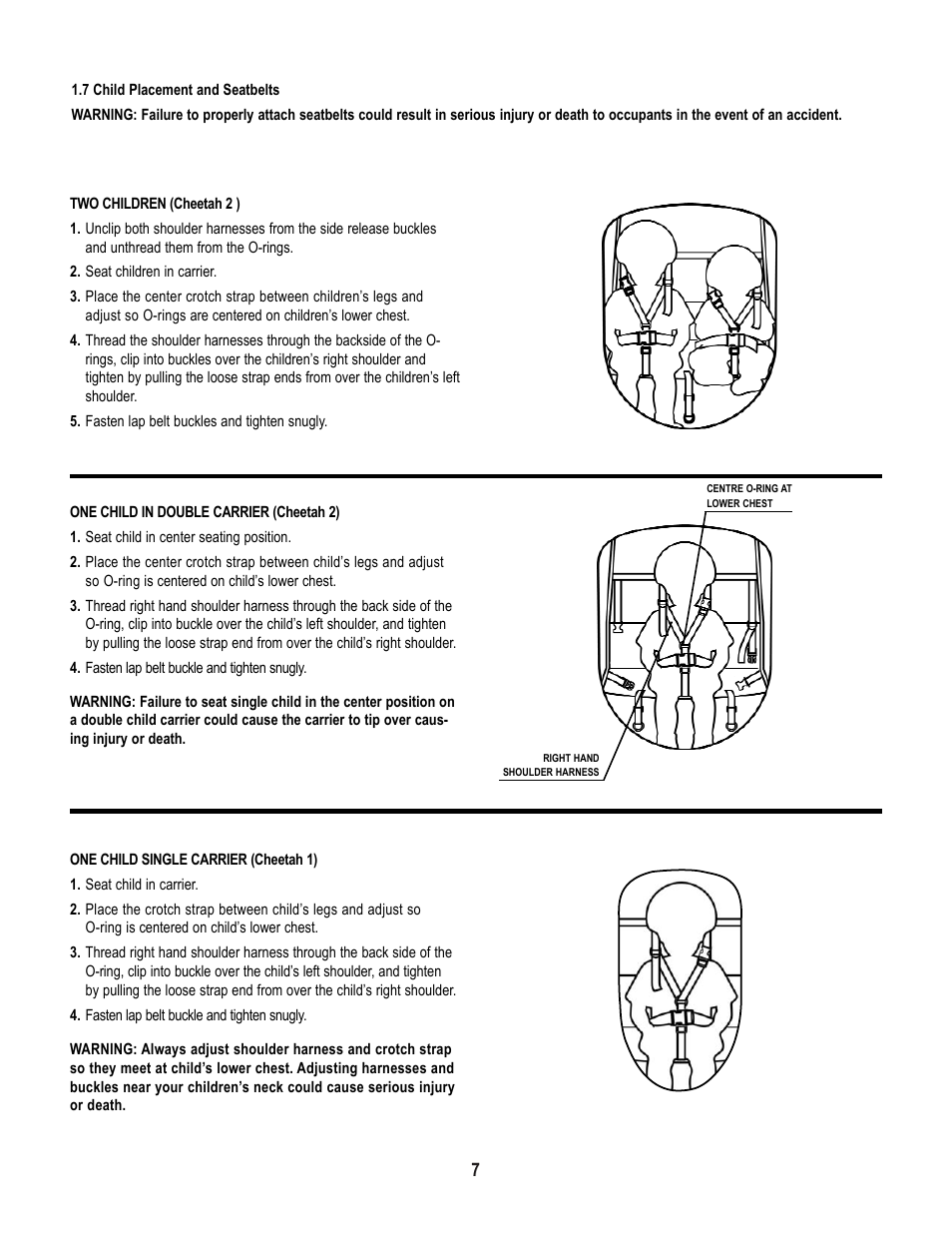 Chariot Carriers X-COUNTRY SERIES User Manual | Page 8 / 19