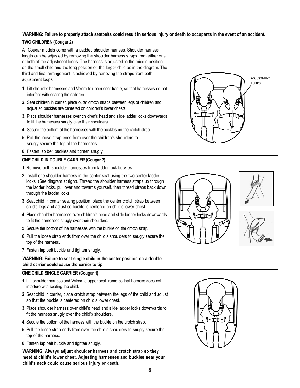 Chariot Carriers X-COUNTRY SERIES User Manual | Page 9 / 19