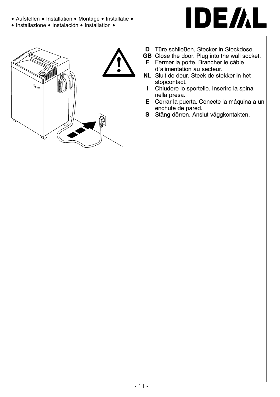 MBM Corporation IDEAL 0201 OMD User Manual | Page 11 / 40