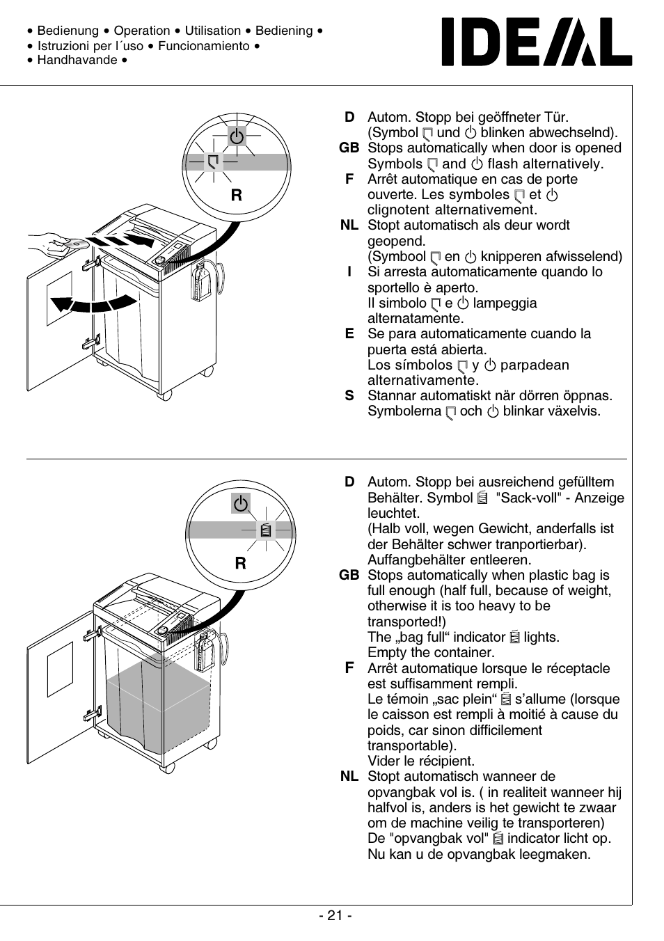 MBM Corporation IDEAL 0201 OMD User Manual | Page 21 / 40