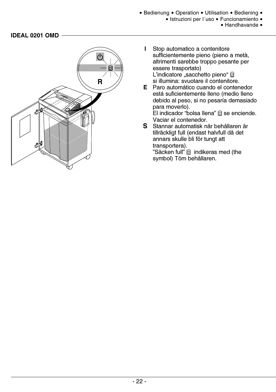 MBM Corporation IDEAL 0201 OMD User Manual | Page 22 / 40