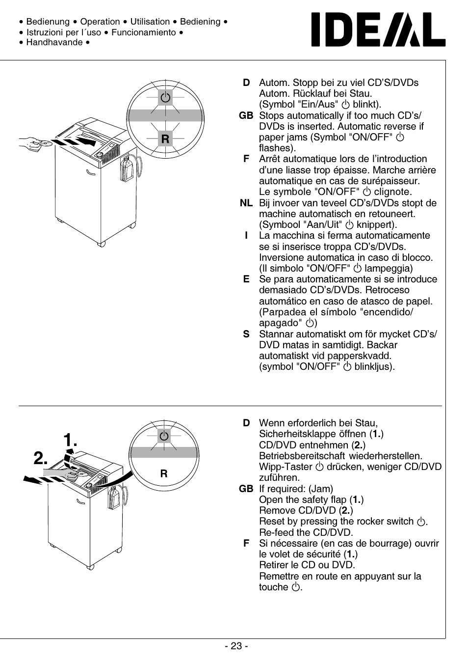 MBM Corporation IDEAL 0201 OMD User Manual | Page 23 / 40