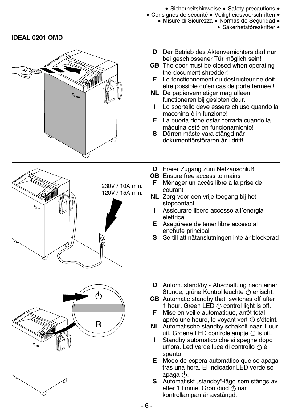 MBM Corporation IDEAL 0201 OMD User Manual | Page 6 / 40