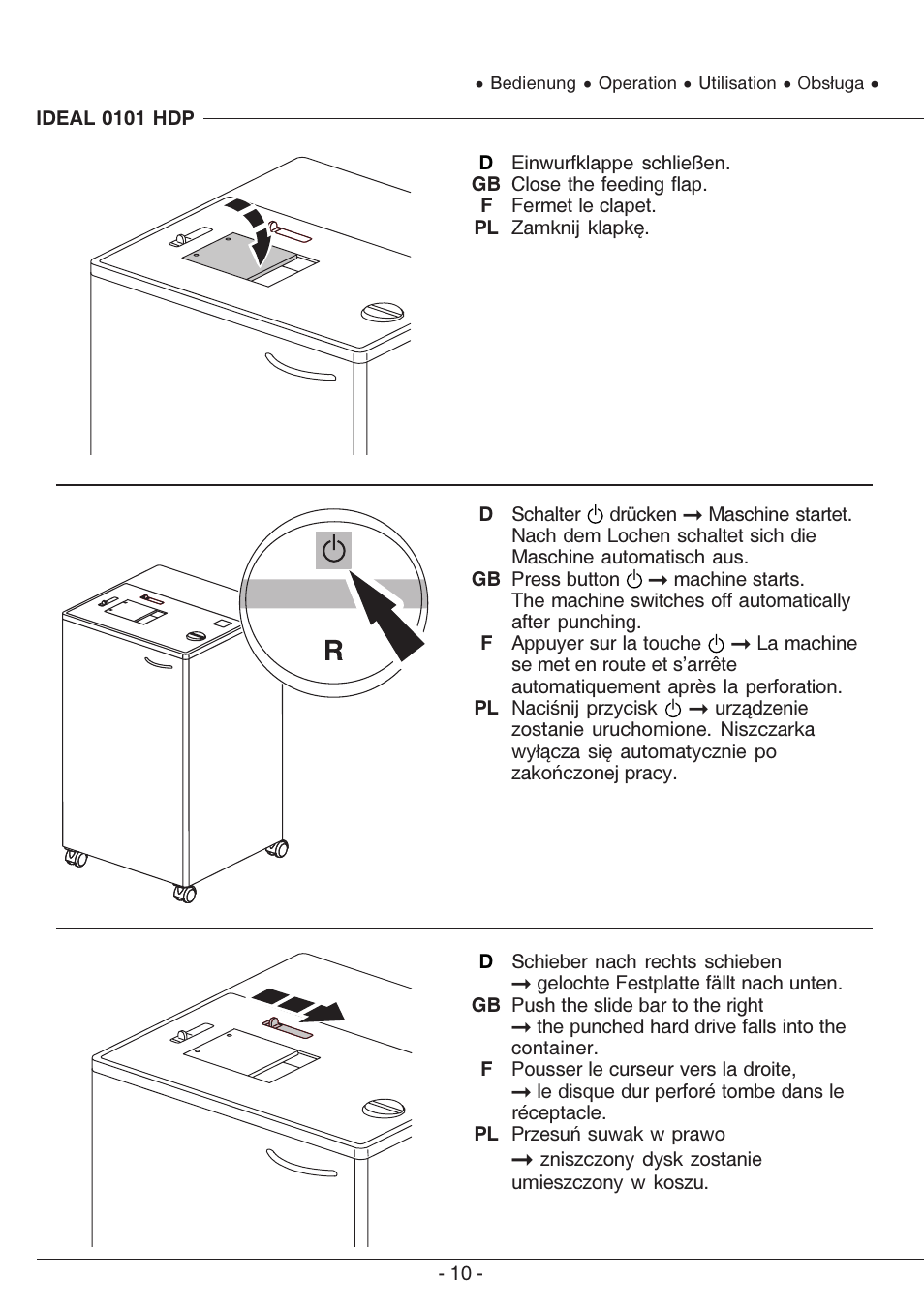 MBM Corporation IDEAL 0101 HDP User Manual | Page 10 / 20