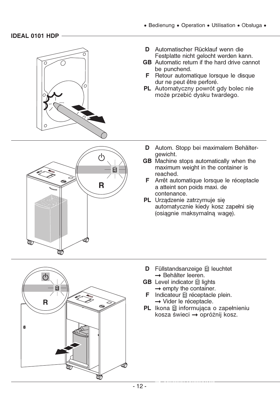 MBM Corporation IDEAL 0101 HDP User Manual | Page 12 / 20