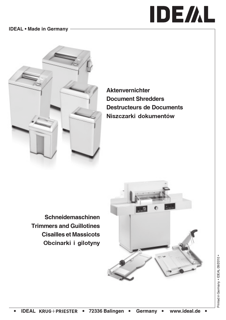 MBM Corporation IDEAL 0101 HDP User Manual | Page 20 / 20