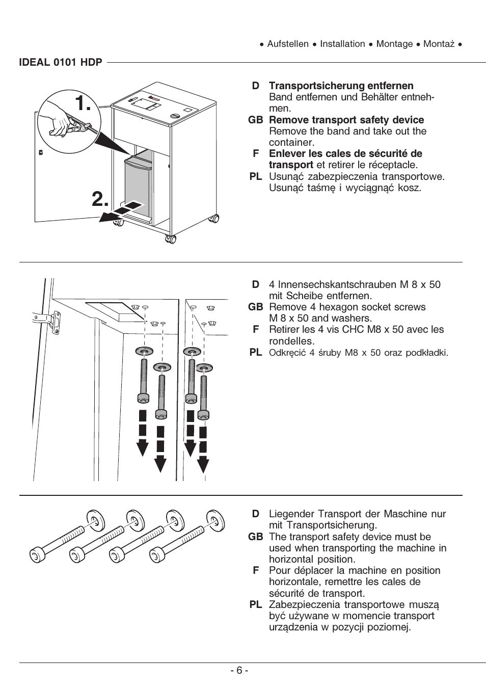 MBM Corporation IDEAL 0101 HDP User Manual | Page 6 / 20