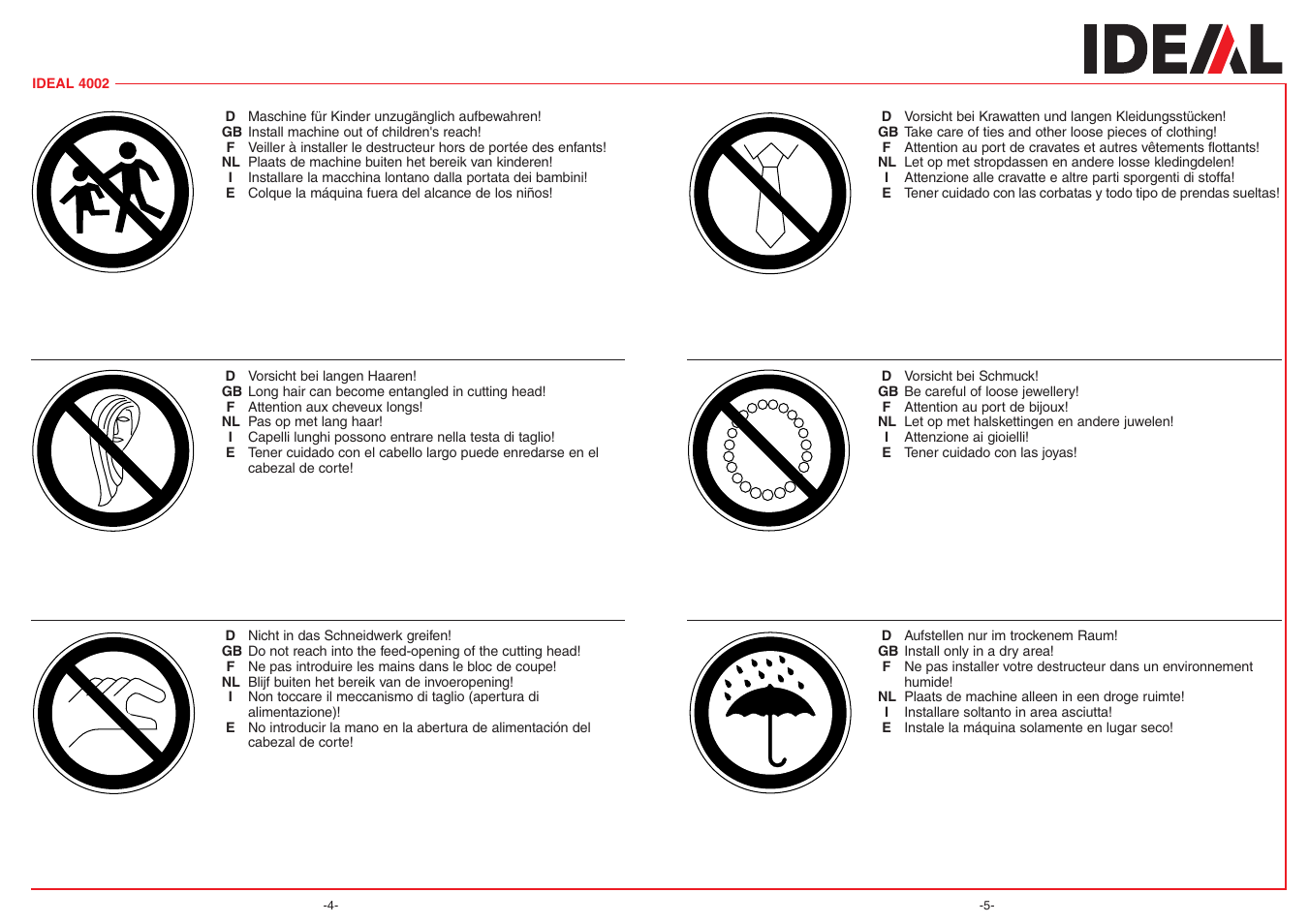MBM Corporation IDEAL 4002 User Manual | Page 3 / 11