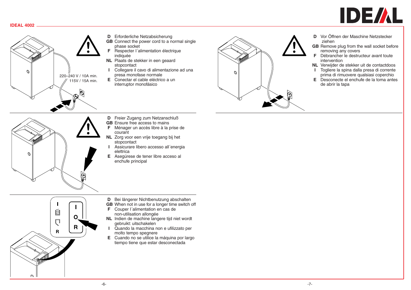MBM Corporation IDEAL 4002 User Manual | Page 4 / 11