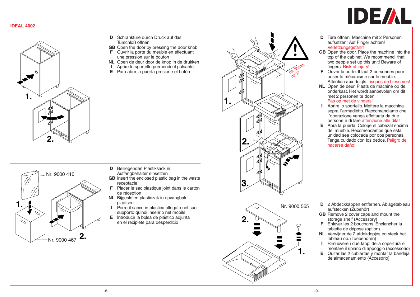 MBM Corporation IDEAL 4002 User Manual | Page 5 / 11