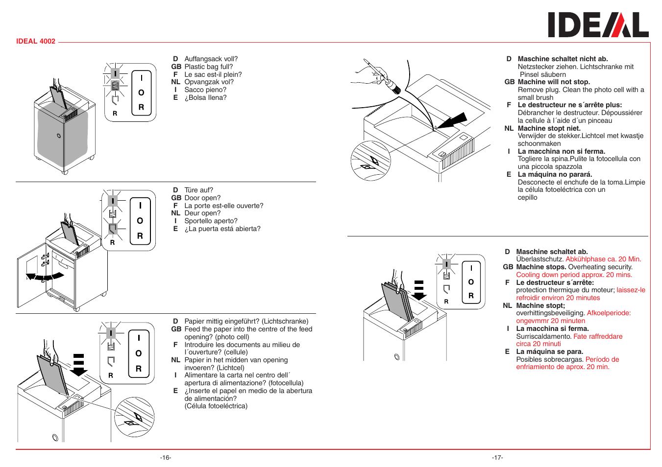 MBM Corporation IDEAL 4002 User Manual | Page 9 / 11