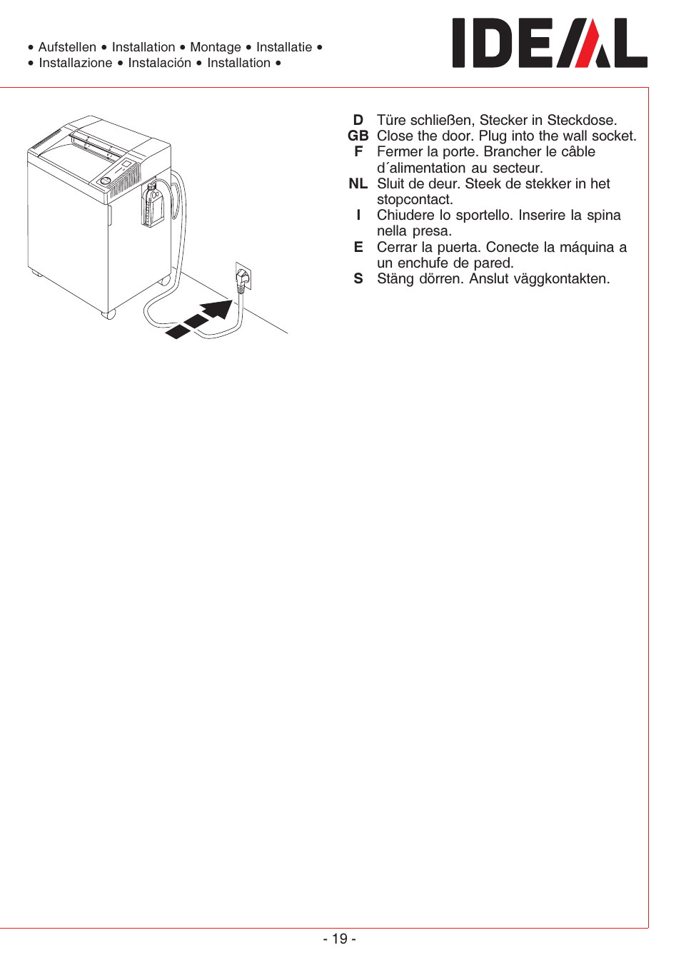 MBM Corporation IDEAL 4005 User Manual | Page 19 / 56