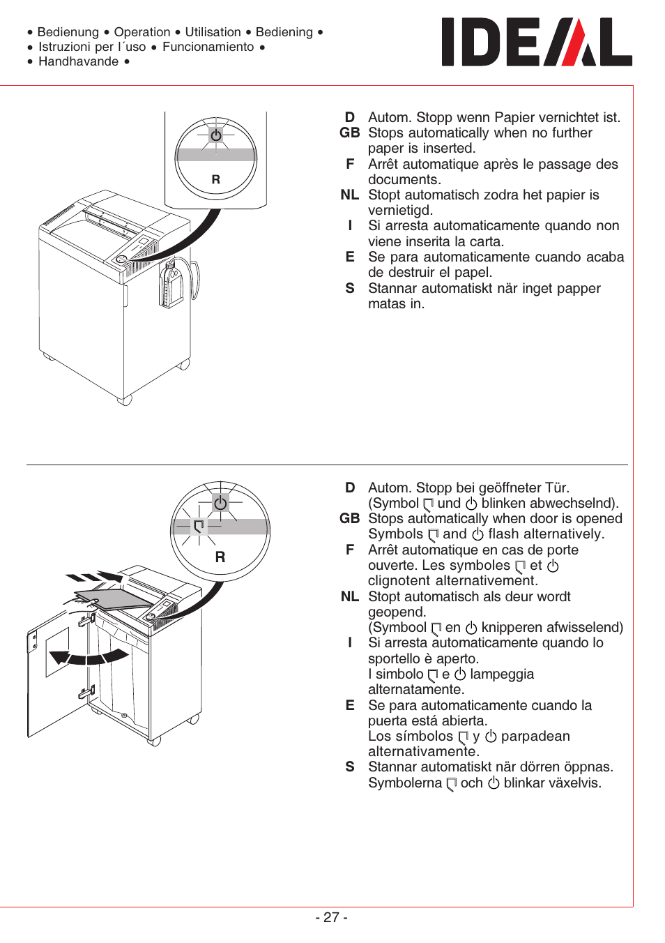 MBM Corporation IDEAL 4005 User Manual | Page 27 / 56