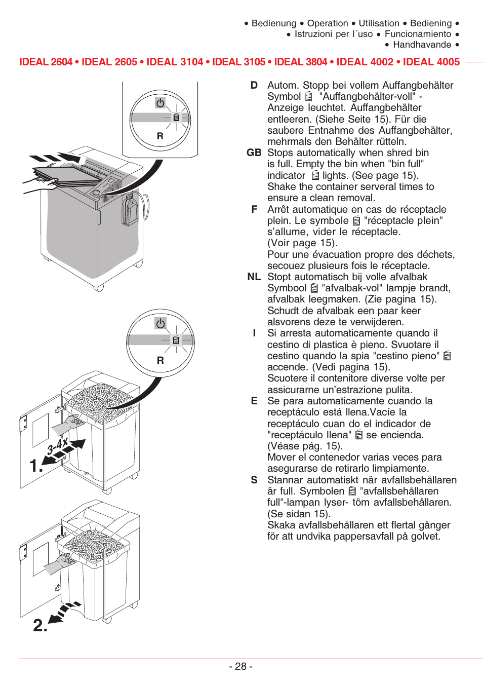 MBM Corporation IDEAL 4005 User Manual | Page 28 / 56