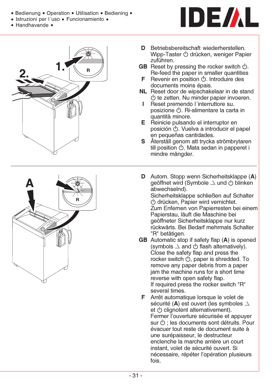 MBM Corporation IDEAL 4005 User Manual | Page 31 / 56