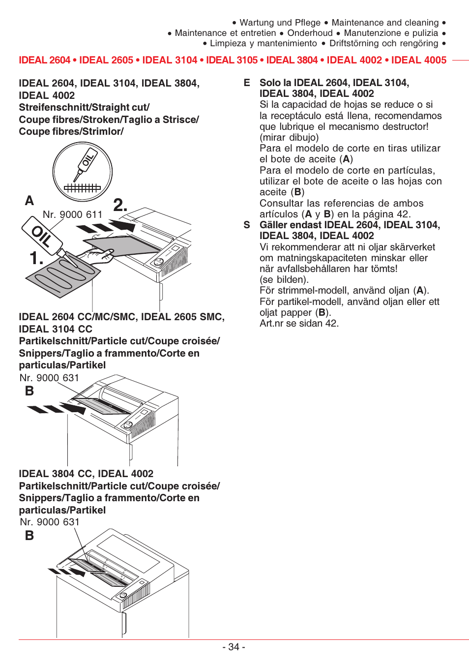 MBM Corporation IDEAL 4005 User Manual | Page 34 / 56