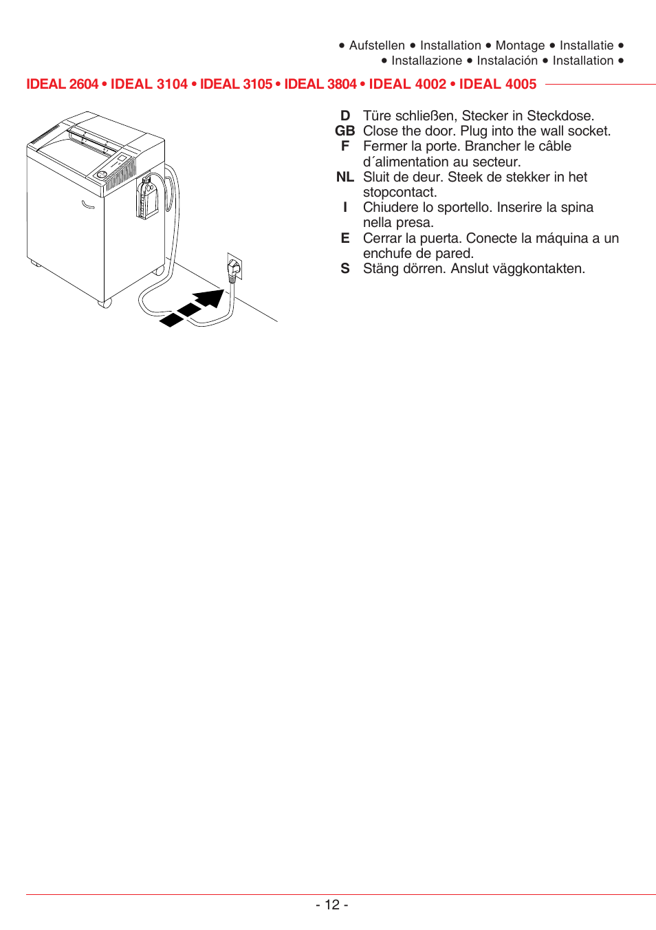 MBM Corporation IDEAL 3105 SMC User Manual | Page 12 / 44