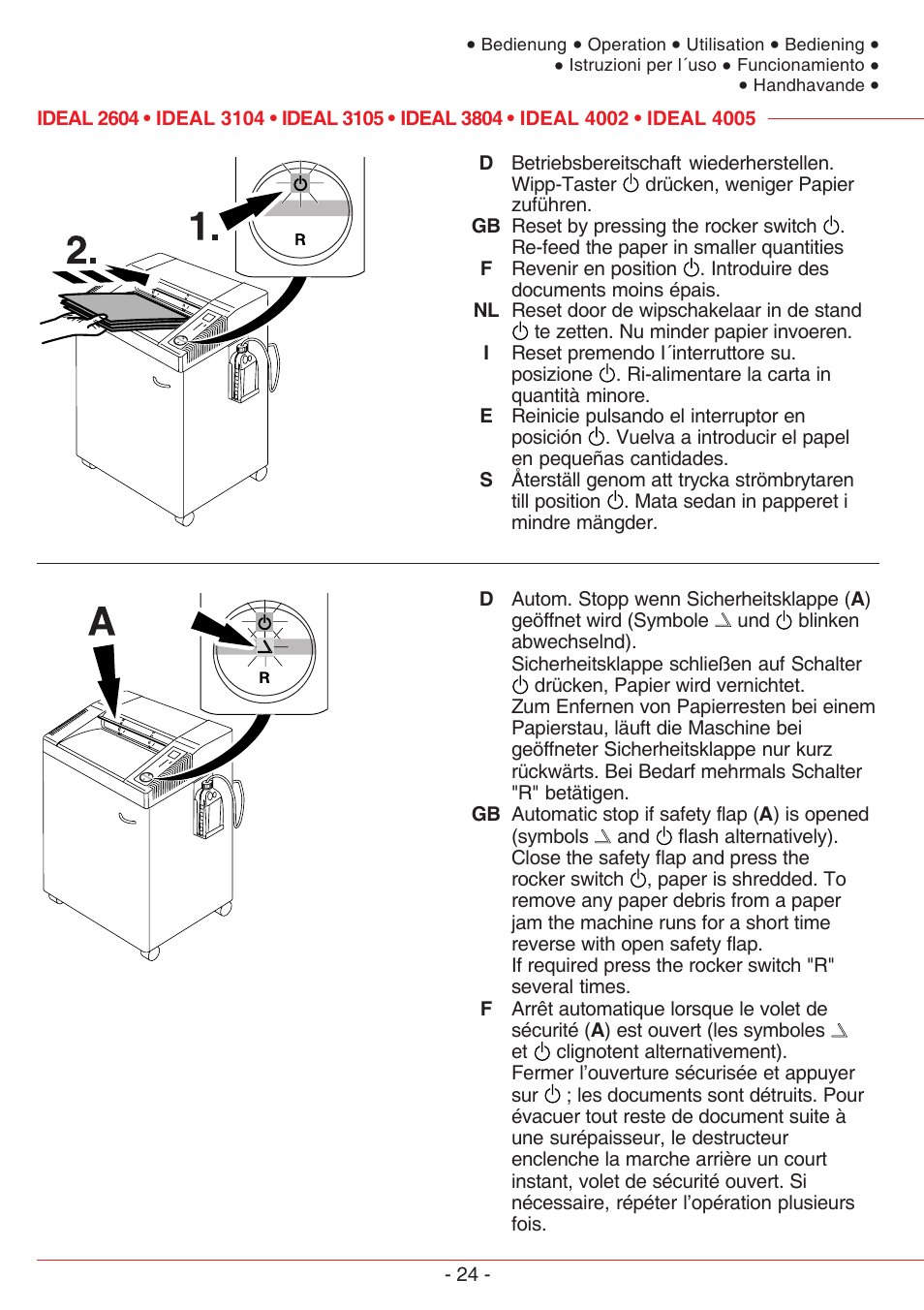 MBM Corporation IDEAL 3105 SMC User Manual | Page 24 / 44