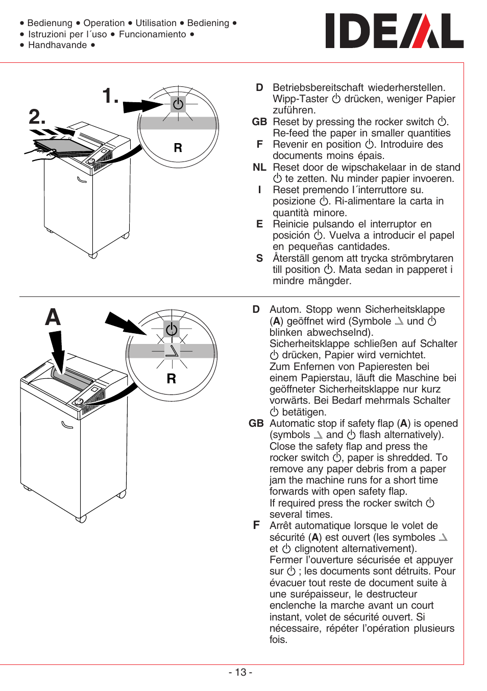 MBM Corporation IDEAL 2603 SMC User Manual | Page 13 / 28