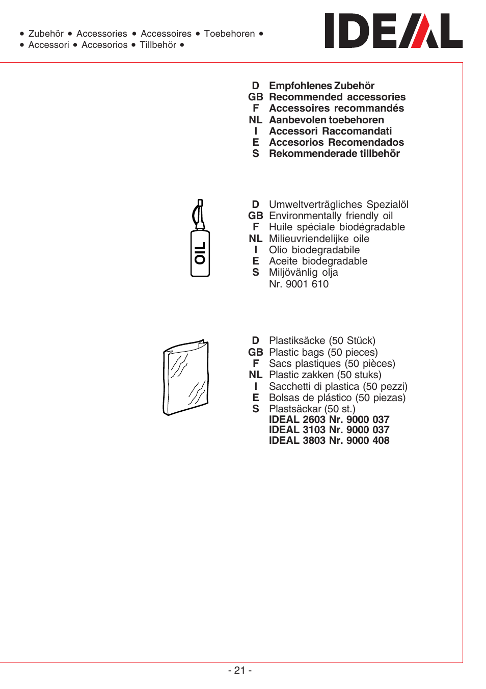 MBM Corporation IDEAL 2603 SMC User Manual | Page 21 / 28