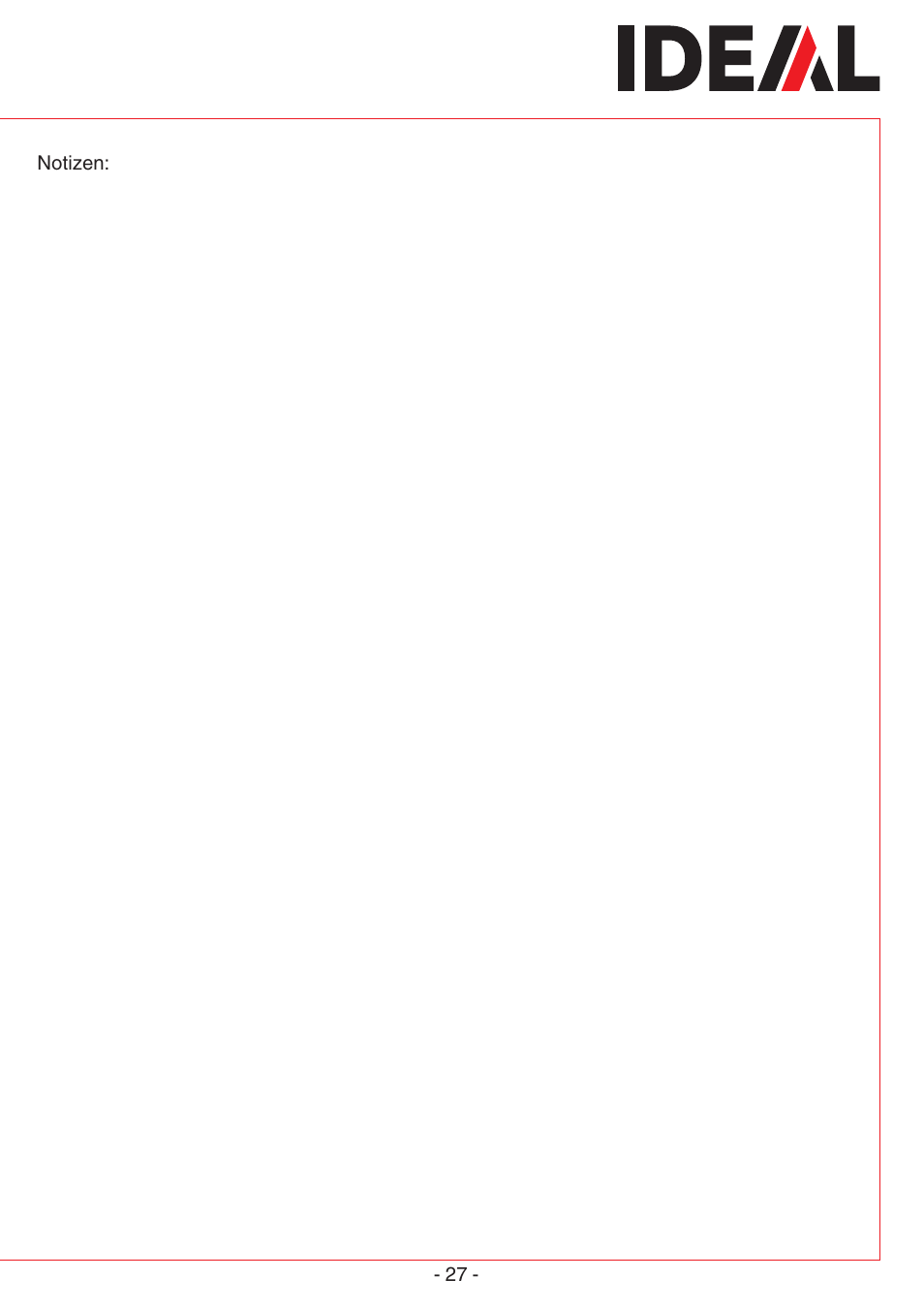 MBM Corporation IDEAL 2603 SMC User Manual | Page 27 / 28