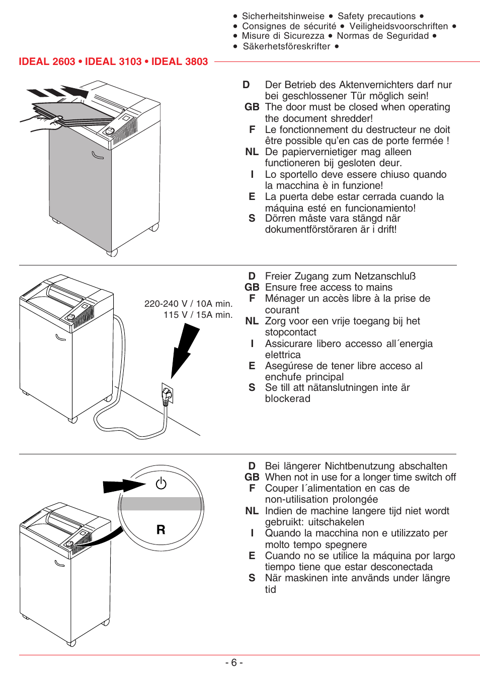 MBM Corporation IDEAL 2603 SMC User Manual | Page 6 / 28