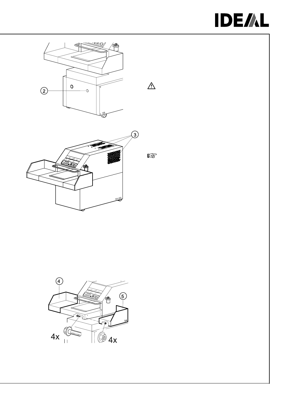 Installation | MBM Corporation IDEAL 4109 User Manual | Page 5 / 18