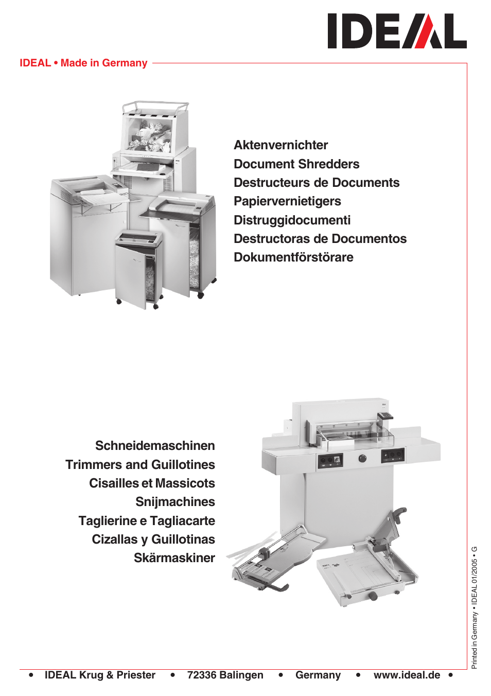 MBM Corporation IDEAL 2501 User Manual | Page 24 / 24