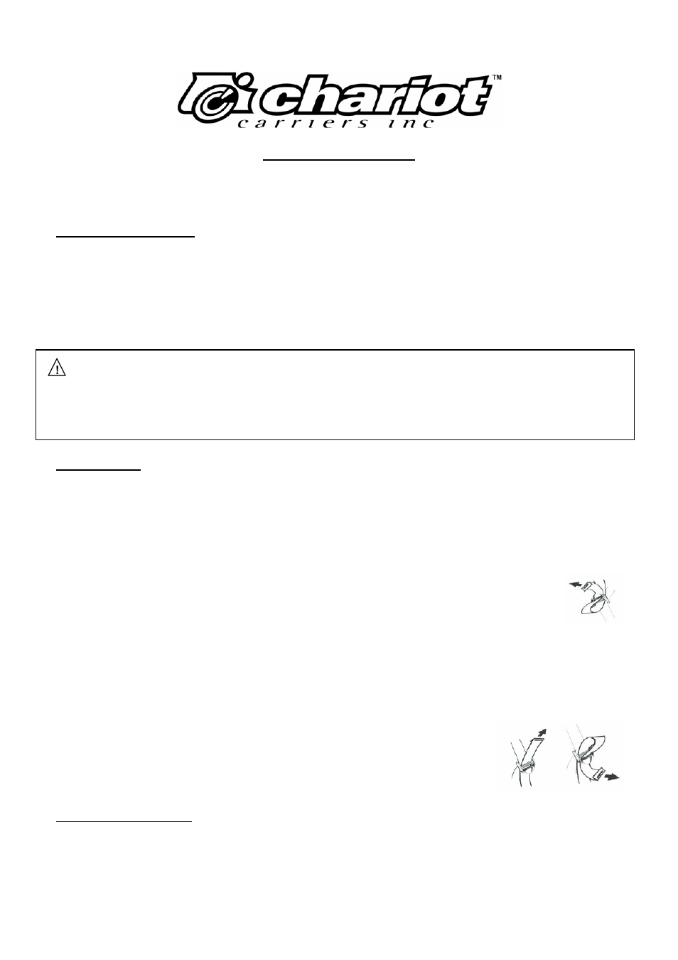 Chariot Carriers 51100913 User Manual | Page 2 / 3