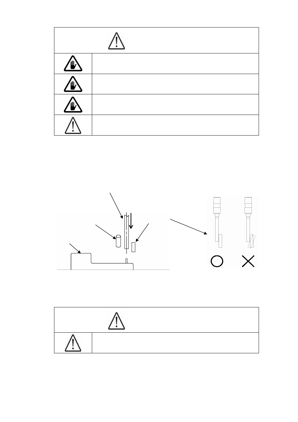 Caution | MBM Corporation MBM 25 User Manual | Page 7 / 8