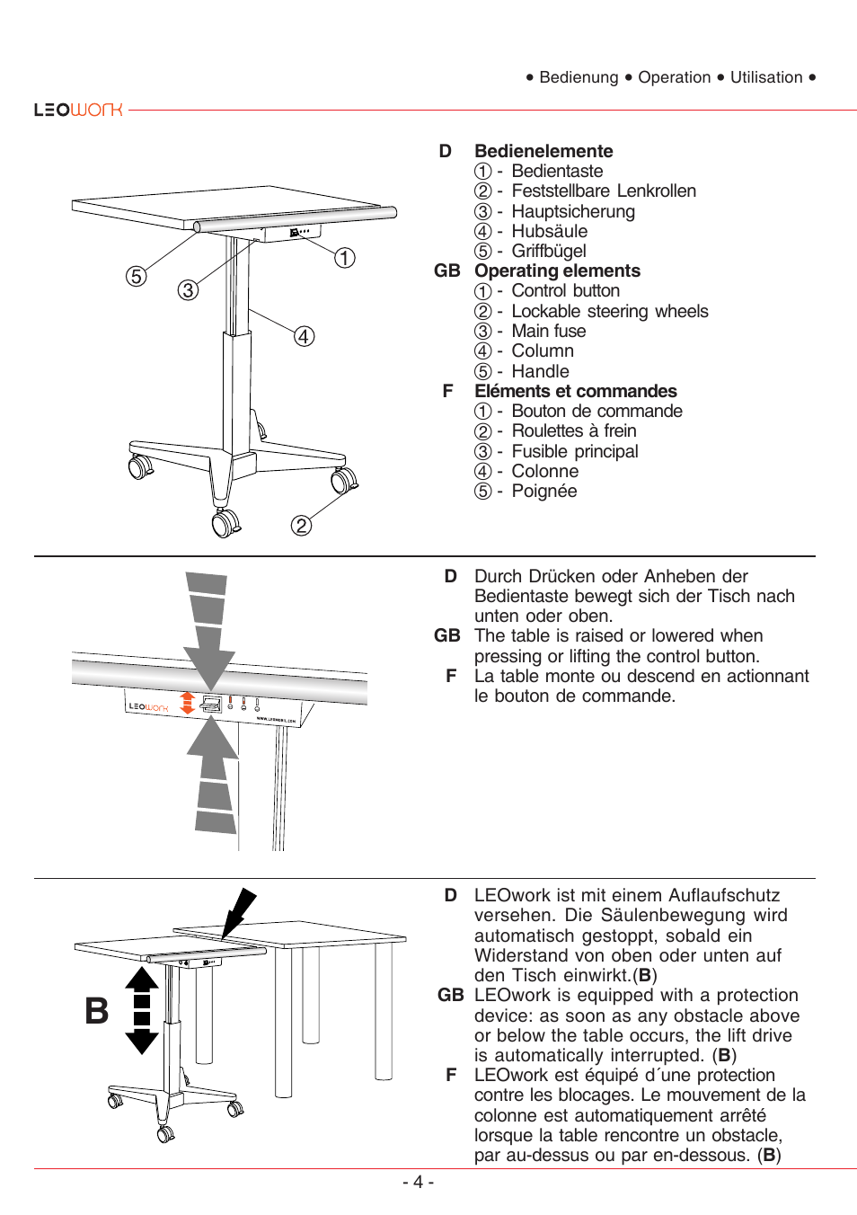MBM Corporation LEOWORK PAPER LIFT User Manual | Page 4 / 12