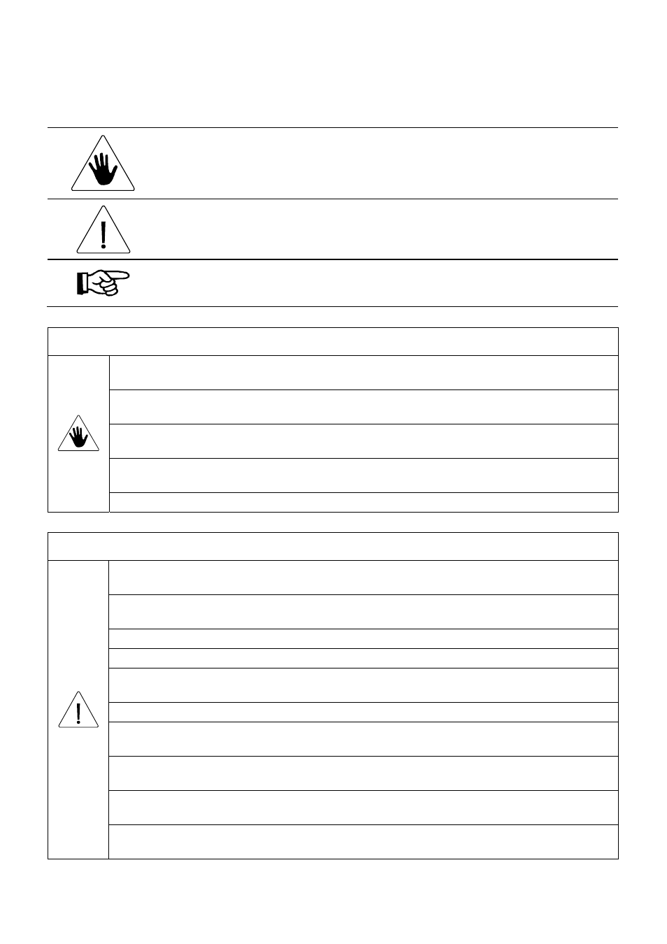 Safety instructions, Danger, Caution | MBM Corporation HIGH CAPACITY STACKER User Manual | Page 3 / 16