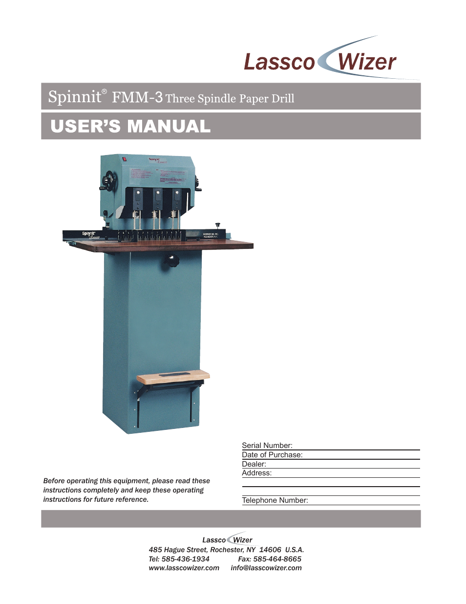 MBM Corporation FMM3 User Manual | 24 pages