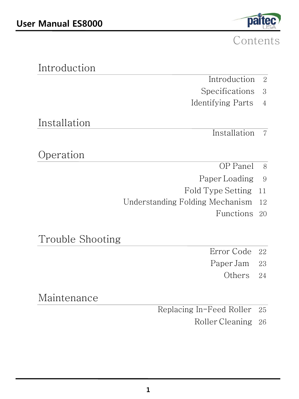 MBM Corporation ES 8000 User Manual | Page 2 / 32