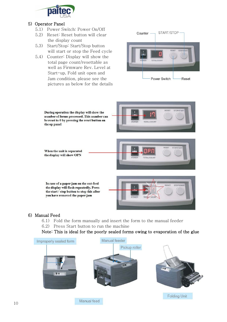 MBM Corporation ES 5000 User Manual | Page 10 / 16