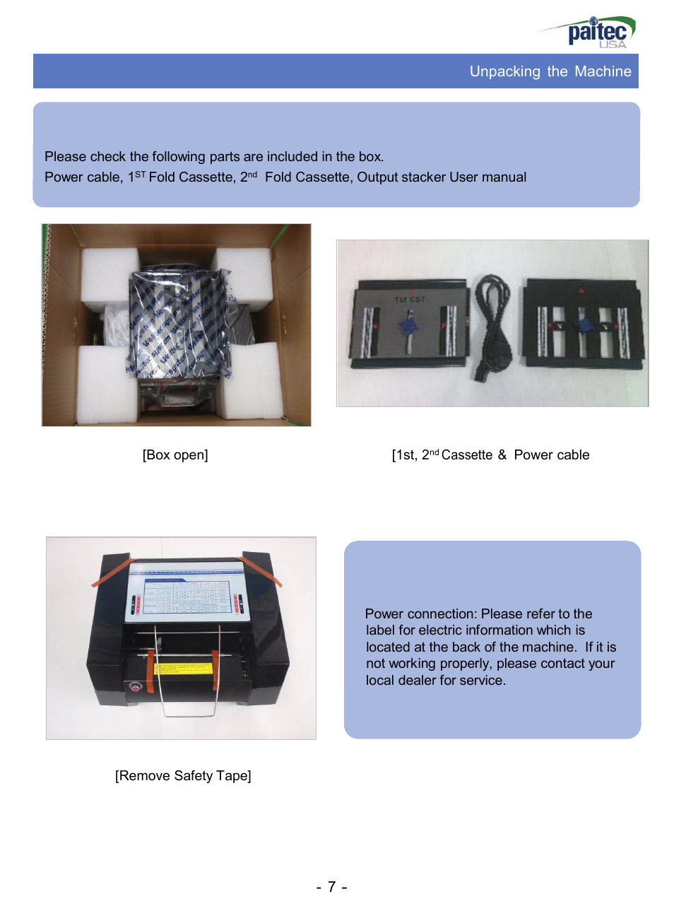 MBM Corporation ES 3000 User Manual | Page 7 / 20