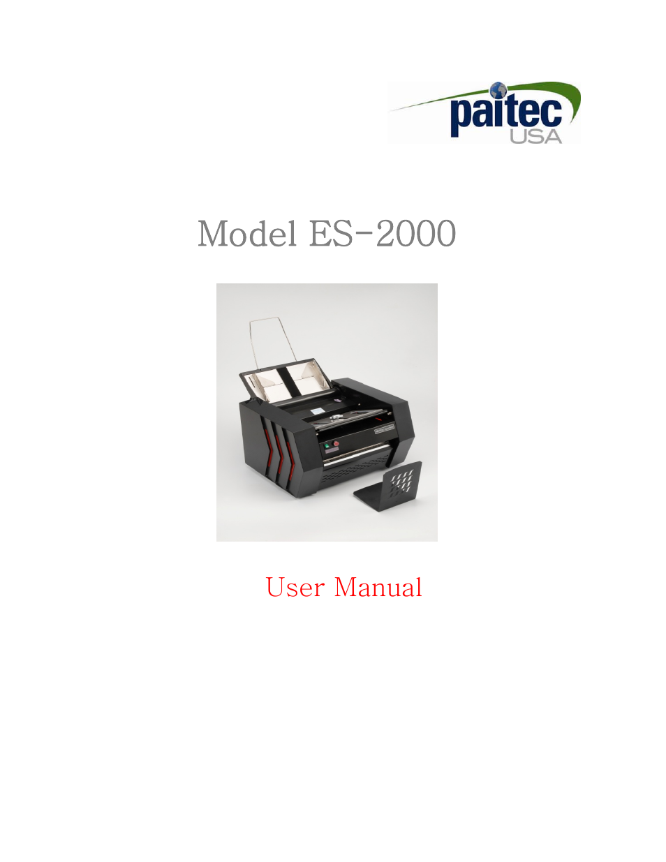 MBM Corporation ES 2000 User Manual | 14 pages