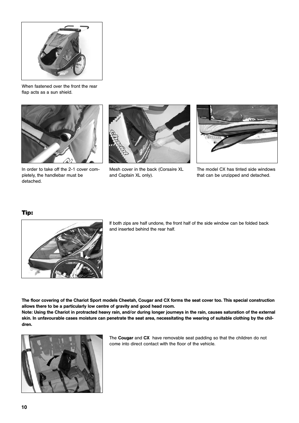 Chariot Carriers CX User Manual | Page 10 / 32