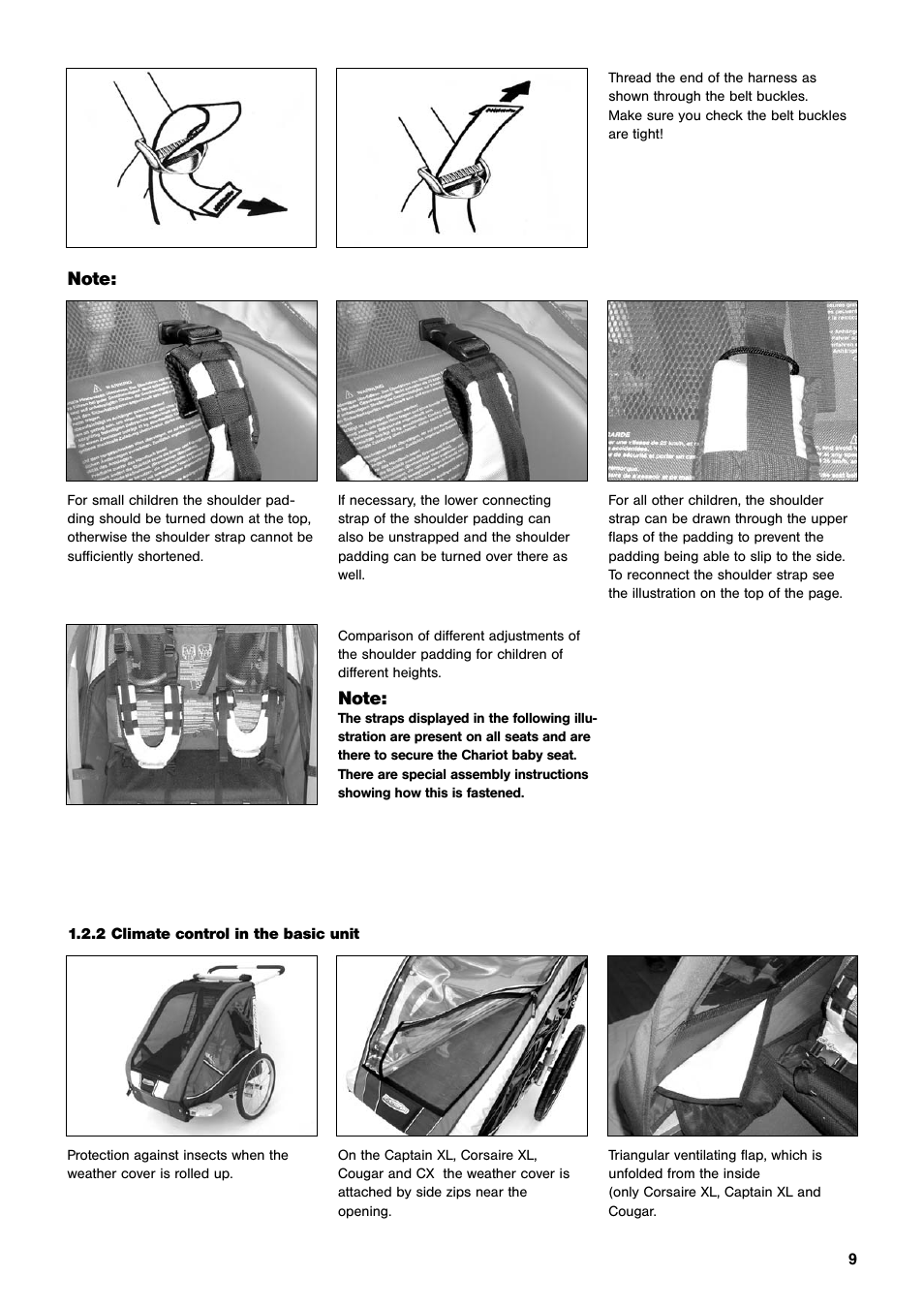 Chariot Carriers CX User Manual | Page 9 / 32