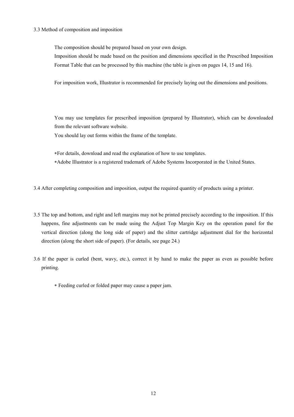 MBM Corporation BC 12 User Manual | Page 14 / 38