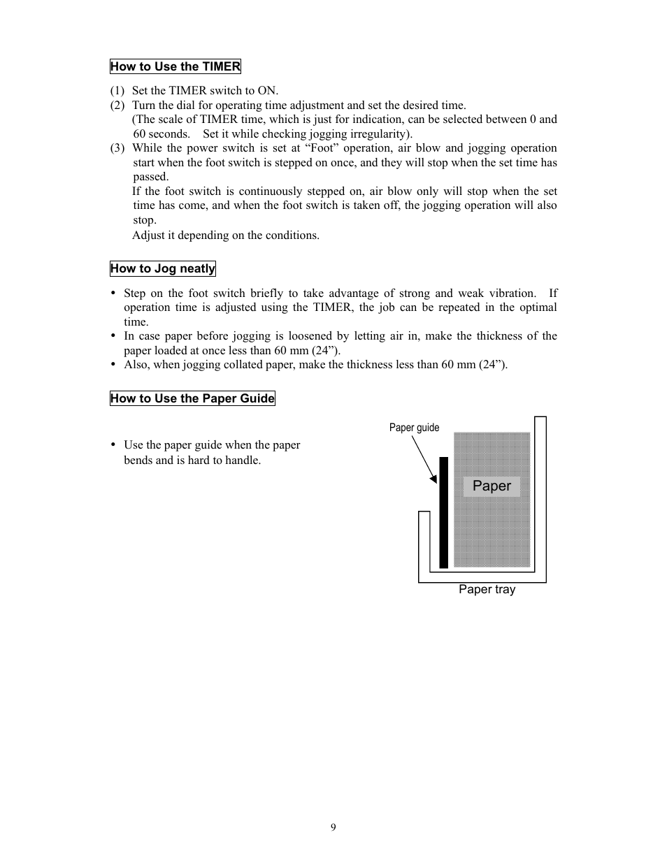 Paper | MBM Corporation AJ 700 User Manual | Page 9 / 13