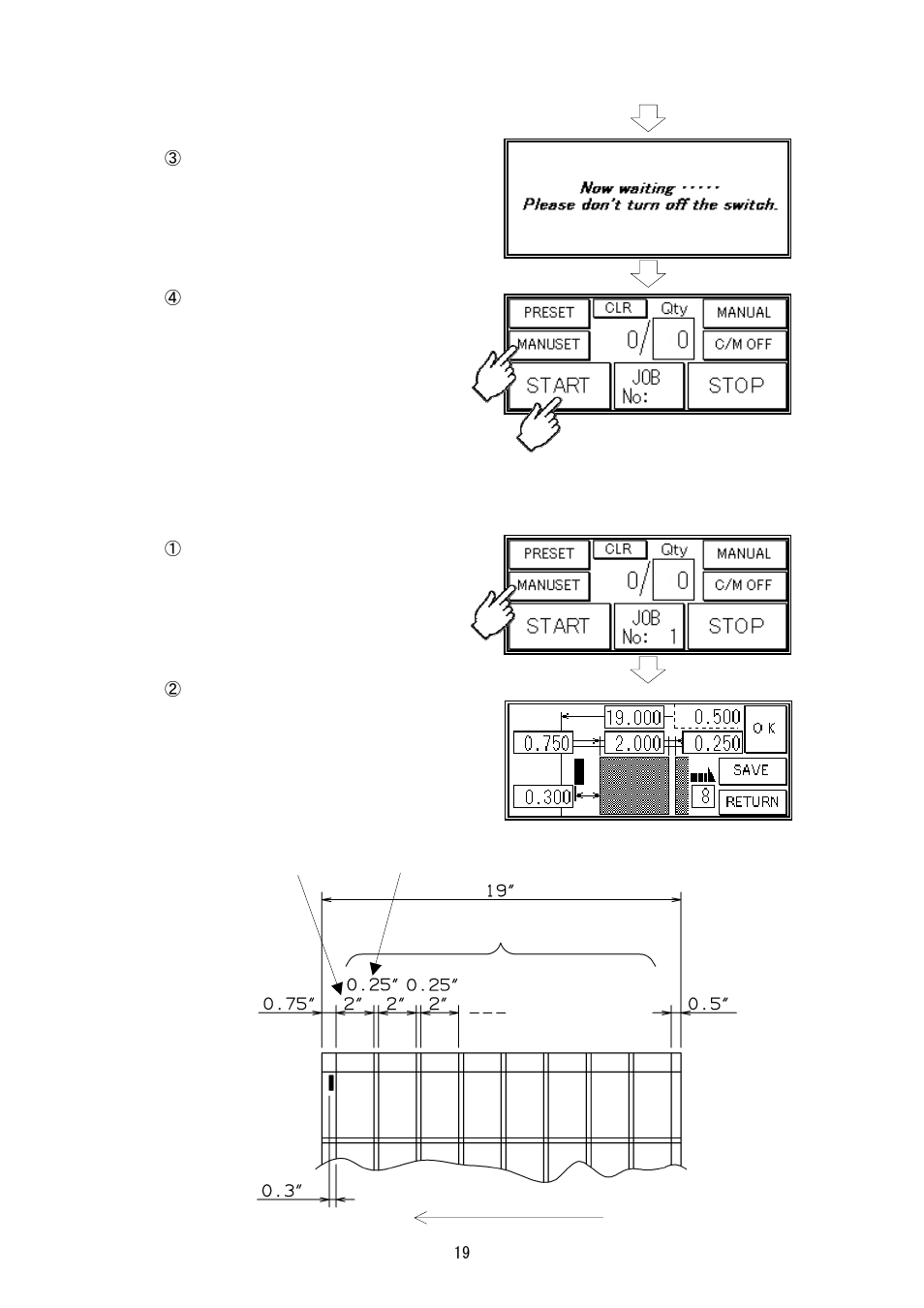 Manuset/ save | MBM Corporation AEROCUT NANO User Manual | Page 19 / 30