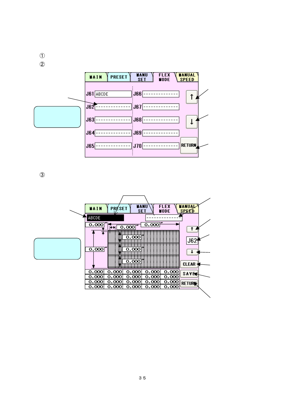 9) user program registration (flex mode) | MBM Corporation AEROCUT G2 User Manual | Page 36 / 58