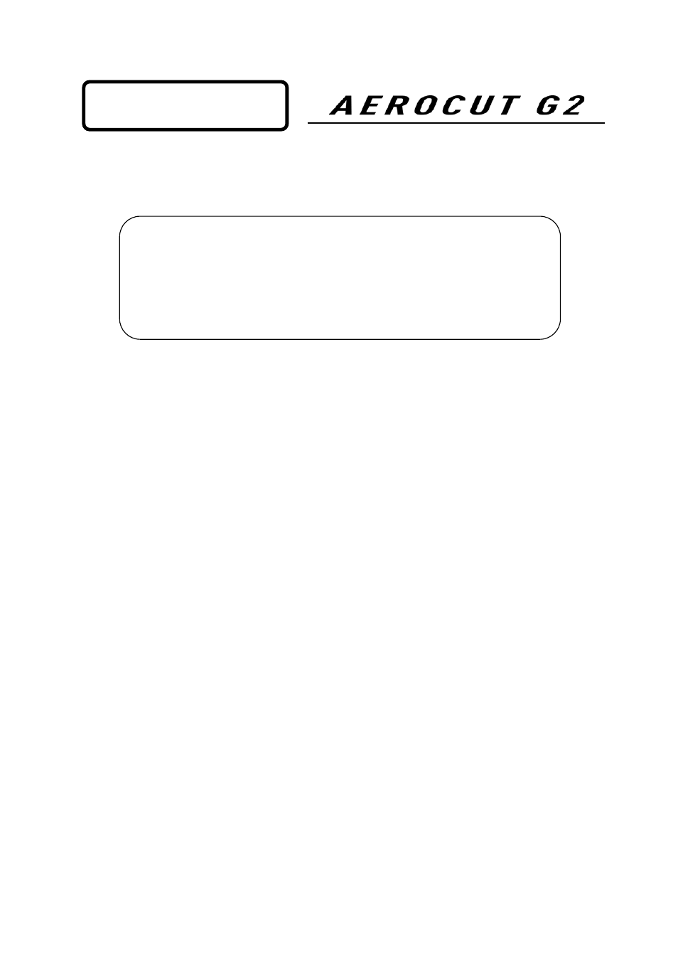 Uchida yoko co., ltd, Operation manual | MBM Corporation AEROCUT G2 User Manual | Page 58 / 58