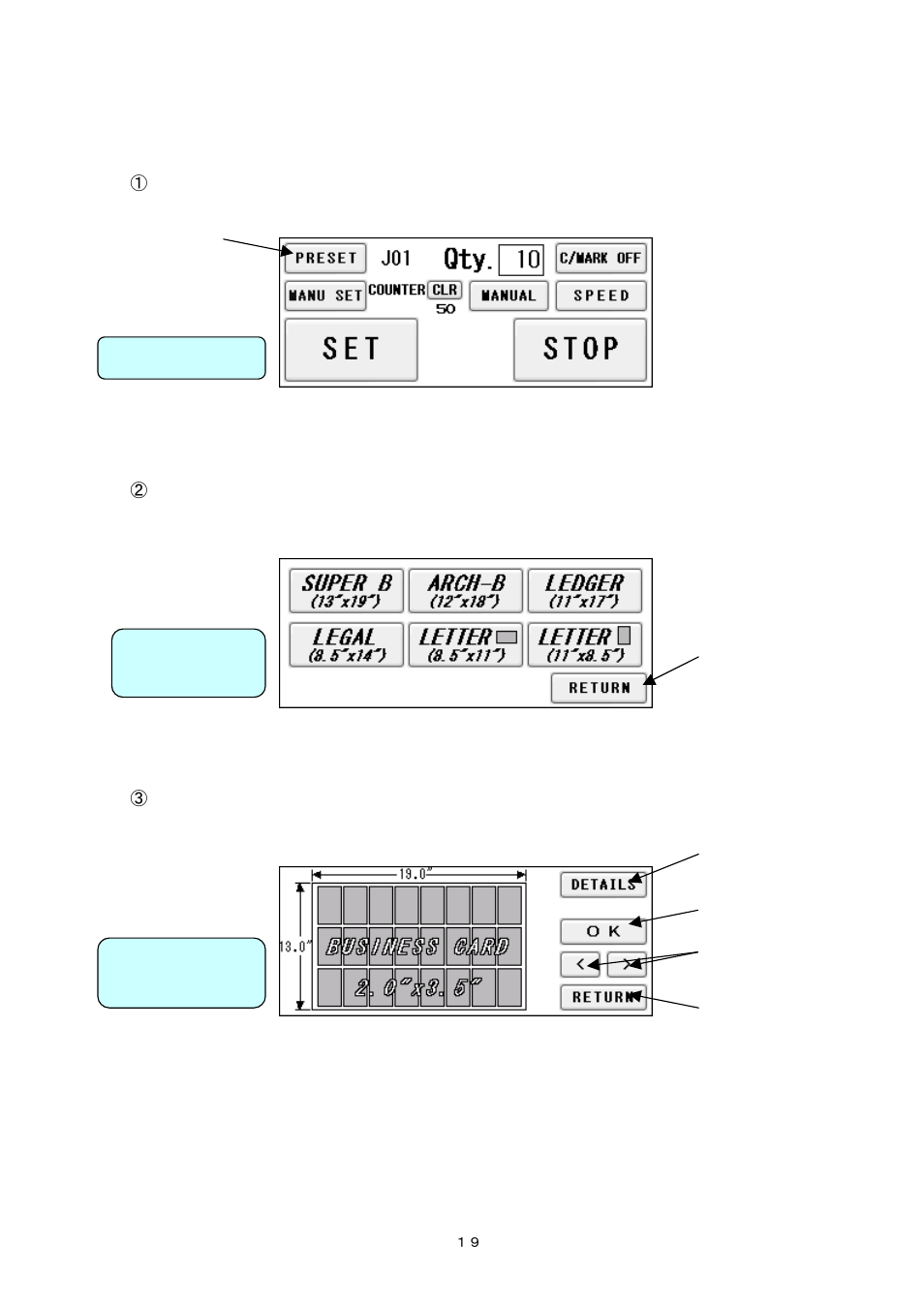 3) format selection | MBM Corporation AEROCUT User Manual | Page 20 / 42