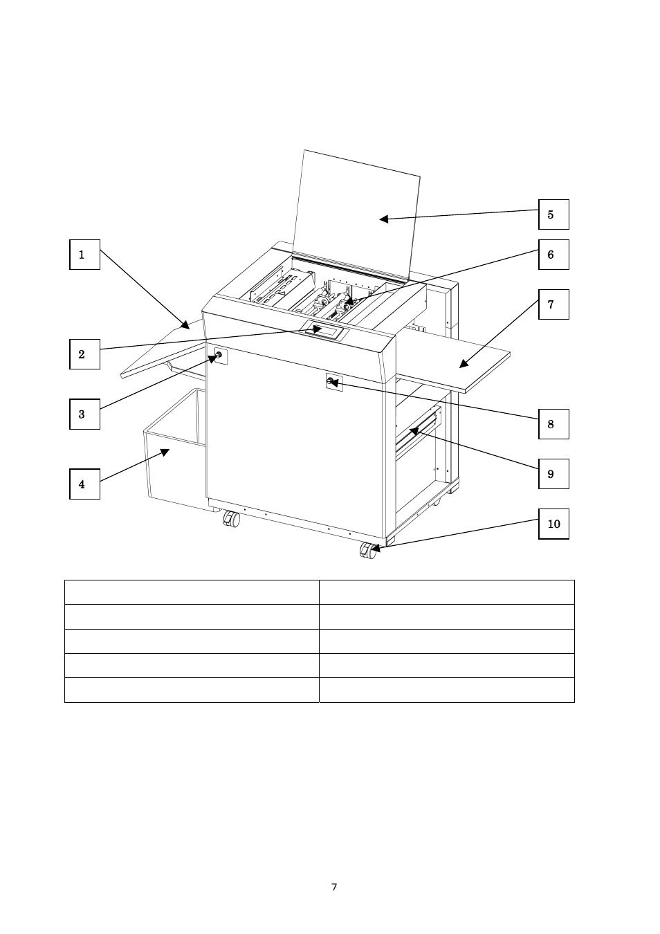 2) exterior features | MBM Corporation AEROCUT User Manual | Page 8 / 42
