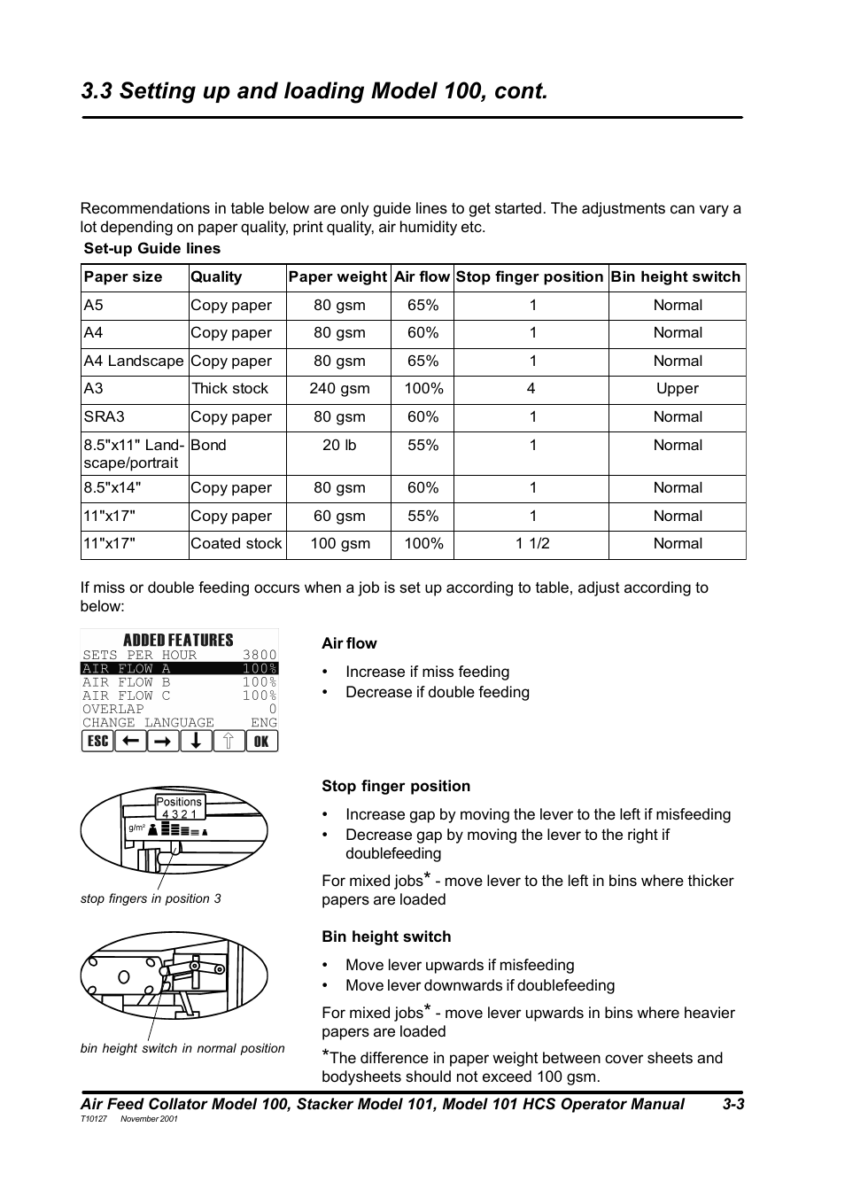 3 setting up and loading model 100, cont | MBM Corporation DocuVac User Manual | Page 12 / 27